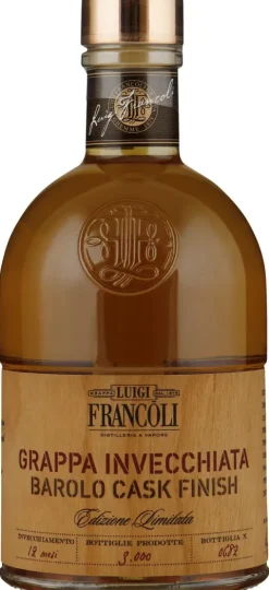 Francoli Grappa Barolo Cask Finish